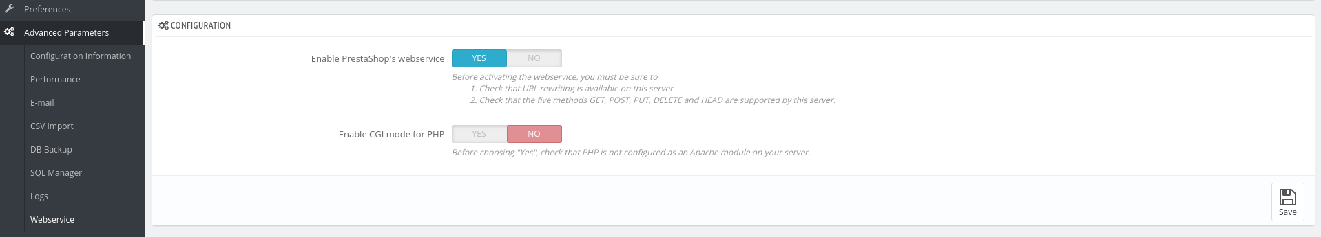 prestashop_enable_webservice